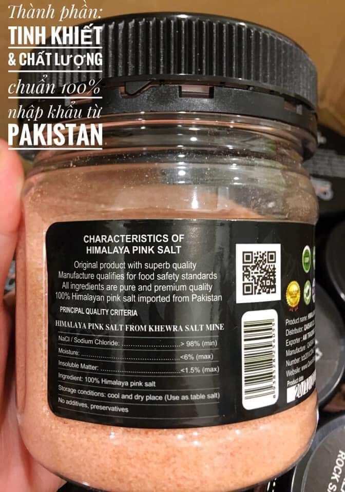 Muối Hồng Himalayan Pink Salt Qaisar 500g