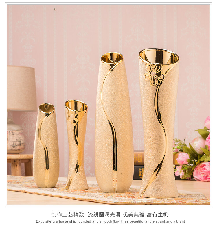 Bình hoa gốm sứ cắm hoa tròn bình cắm hoa để sàn 40cm 50cm bắc âu bình hoa nhỏ ống cao làm vườn nền tivi