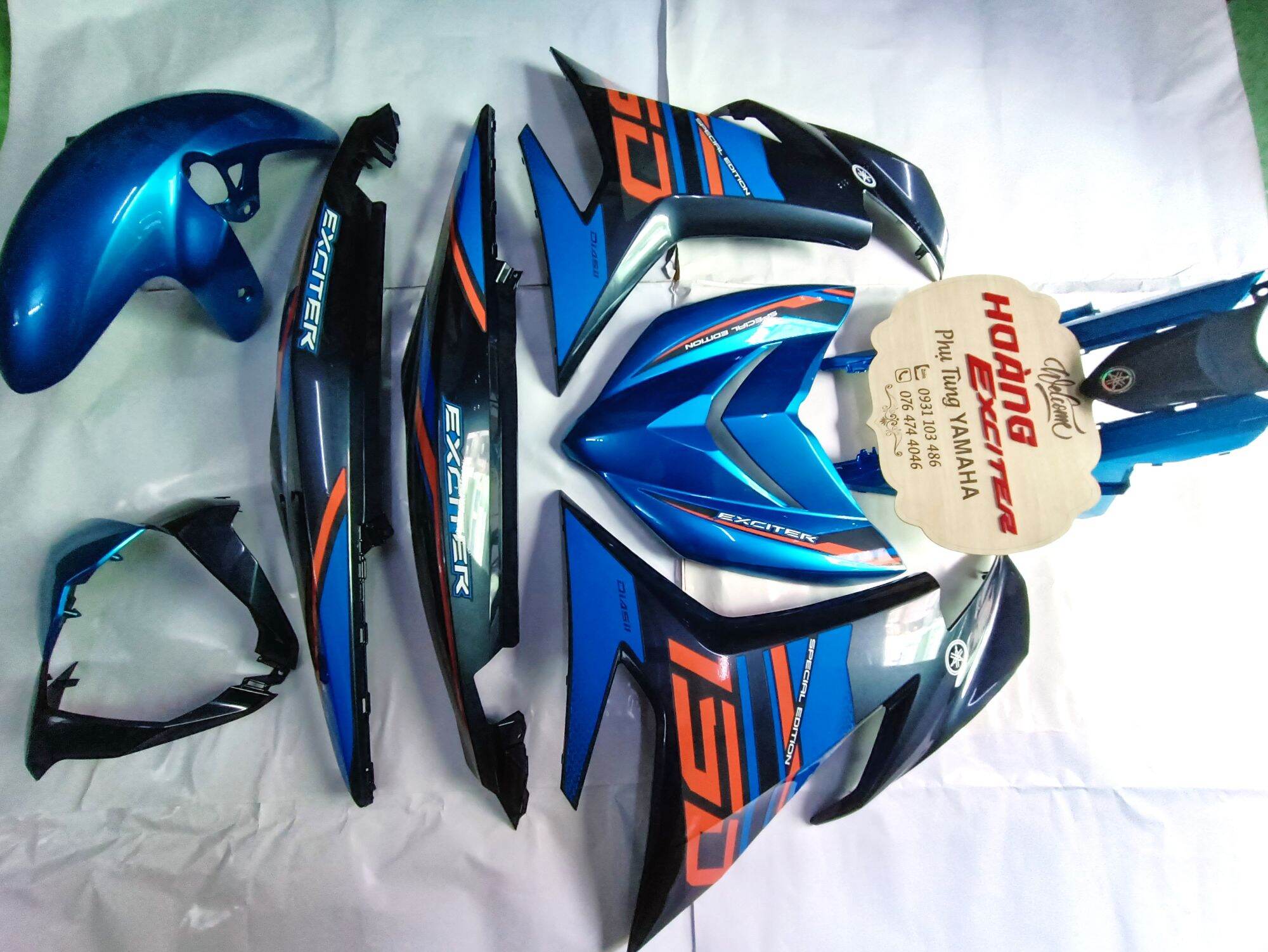 Dàn áo Exciter 150 màu Xanh 2021