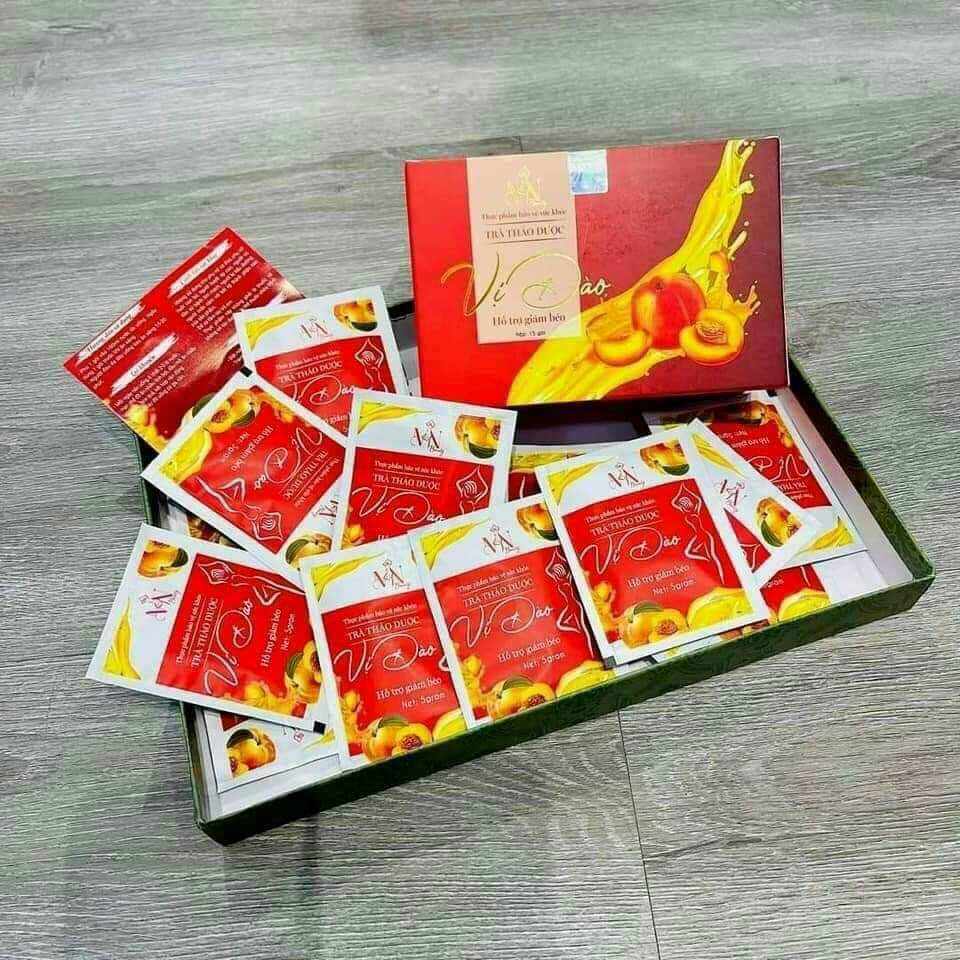 Trà giảm cân vị đào