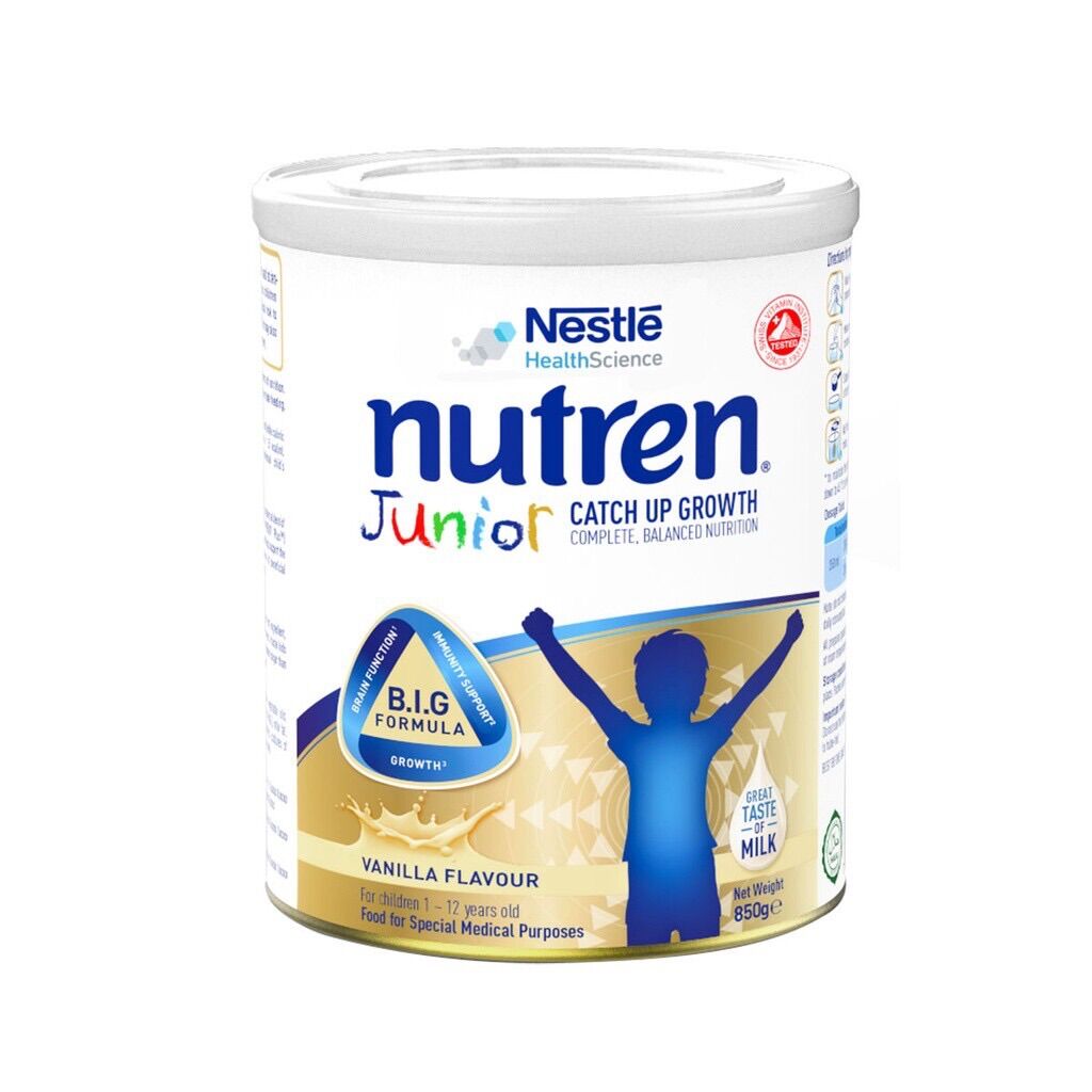 Sữa bột nutren junior cho trẻ từ 1-12 tuổi lon 850g date t3/2024