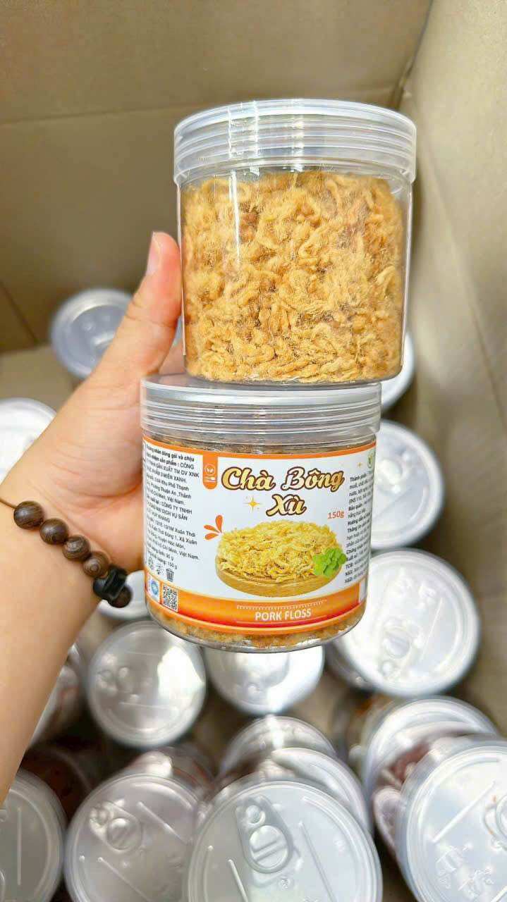 Chà Bông Xù Loại Đặc Biệt - Lon 150G MINI - Đồ Ăn Vặt