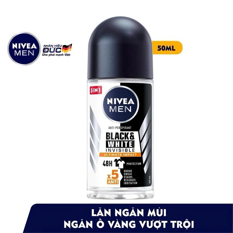 Lăn ngăn mùi nam Nivea men 50ml