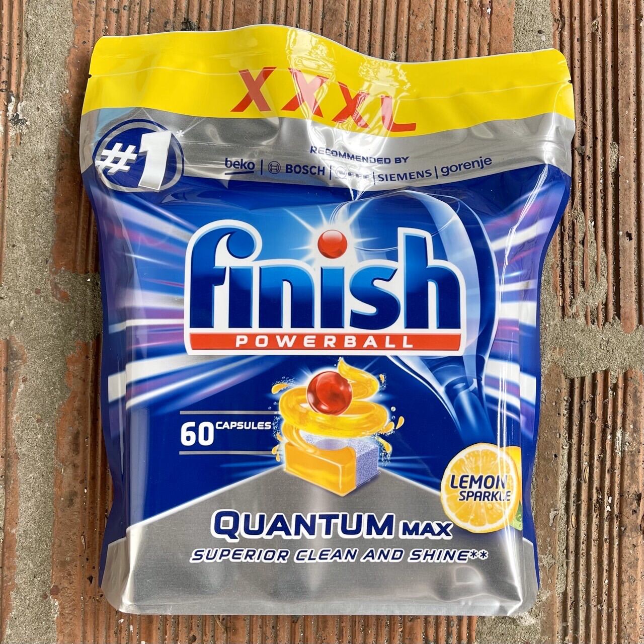 Viên rửa chén bát Finish Quantum 60 viên