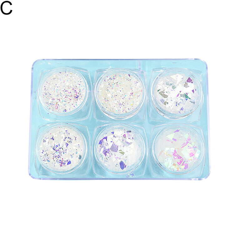 Set xà cừ giấy trang trí móng tay nail ( set 6 màu )