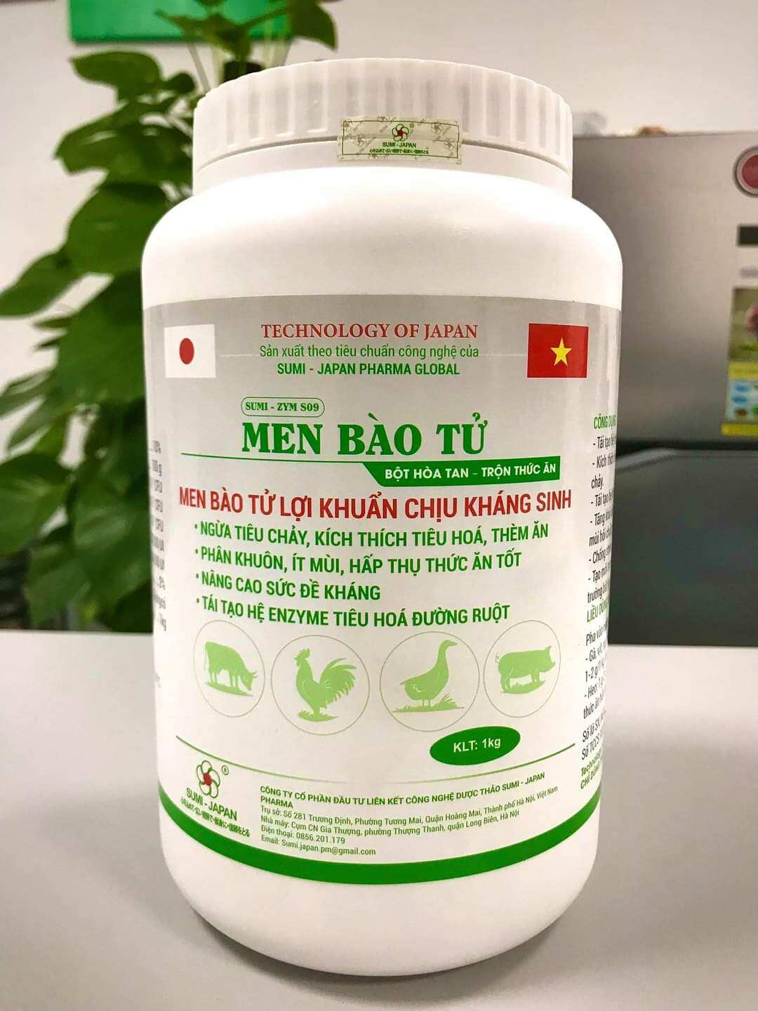 Men bào tử chịu nhiệt,chịu kháng sinh,tăng đề kháng