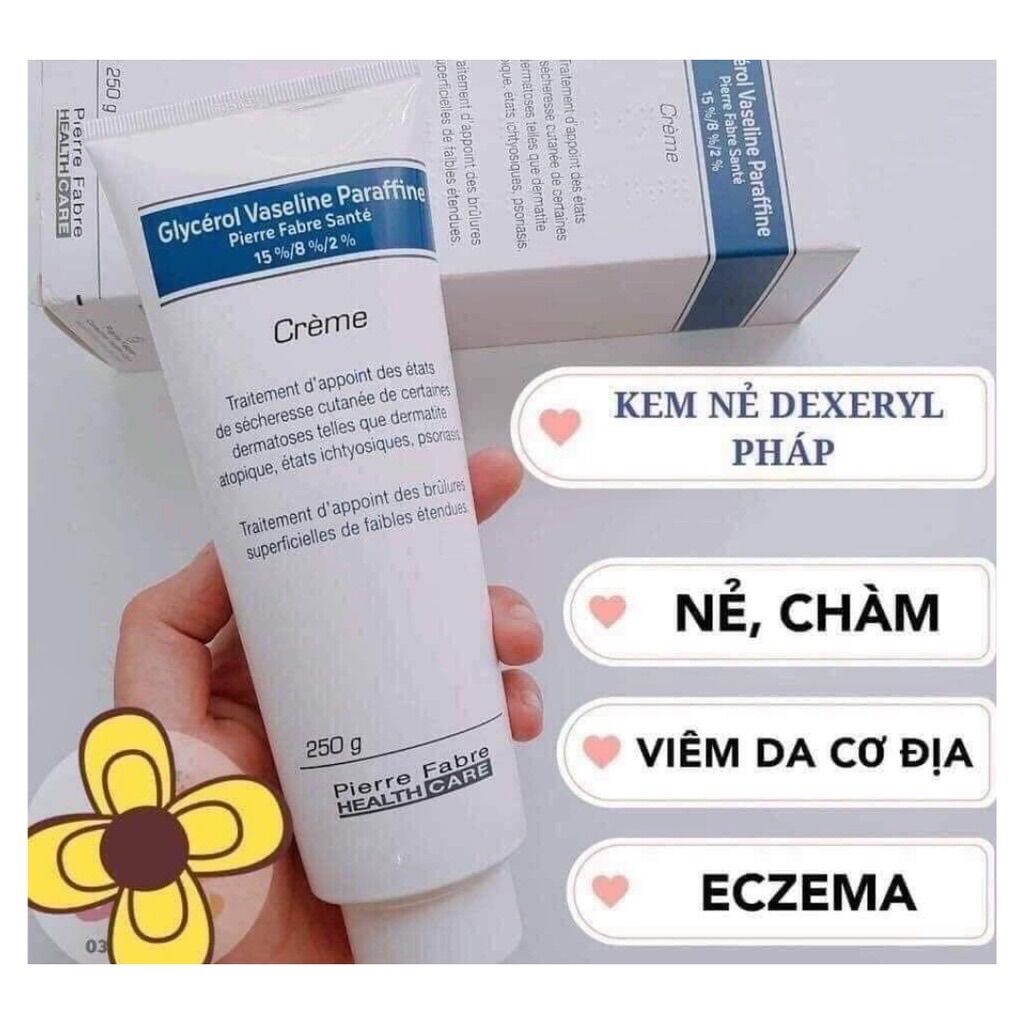kem nẻ pháp , mờ chàm sữa Dexeryl 250g