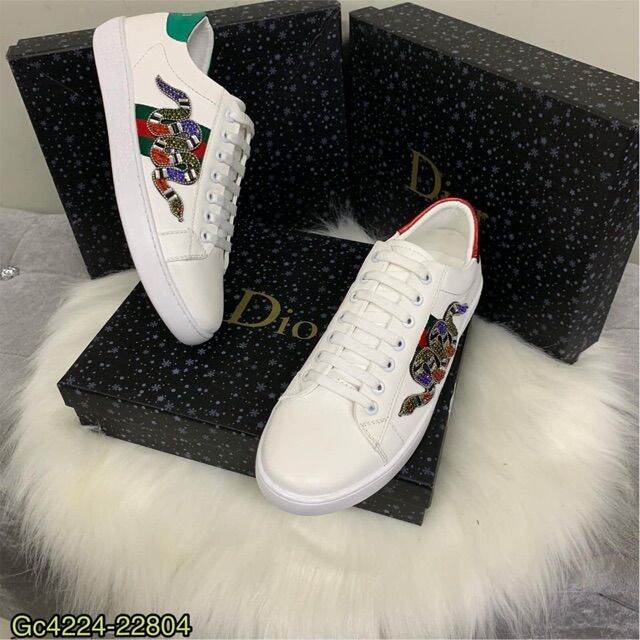Giày Gucci Rắn Trắng Cao cấp