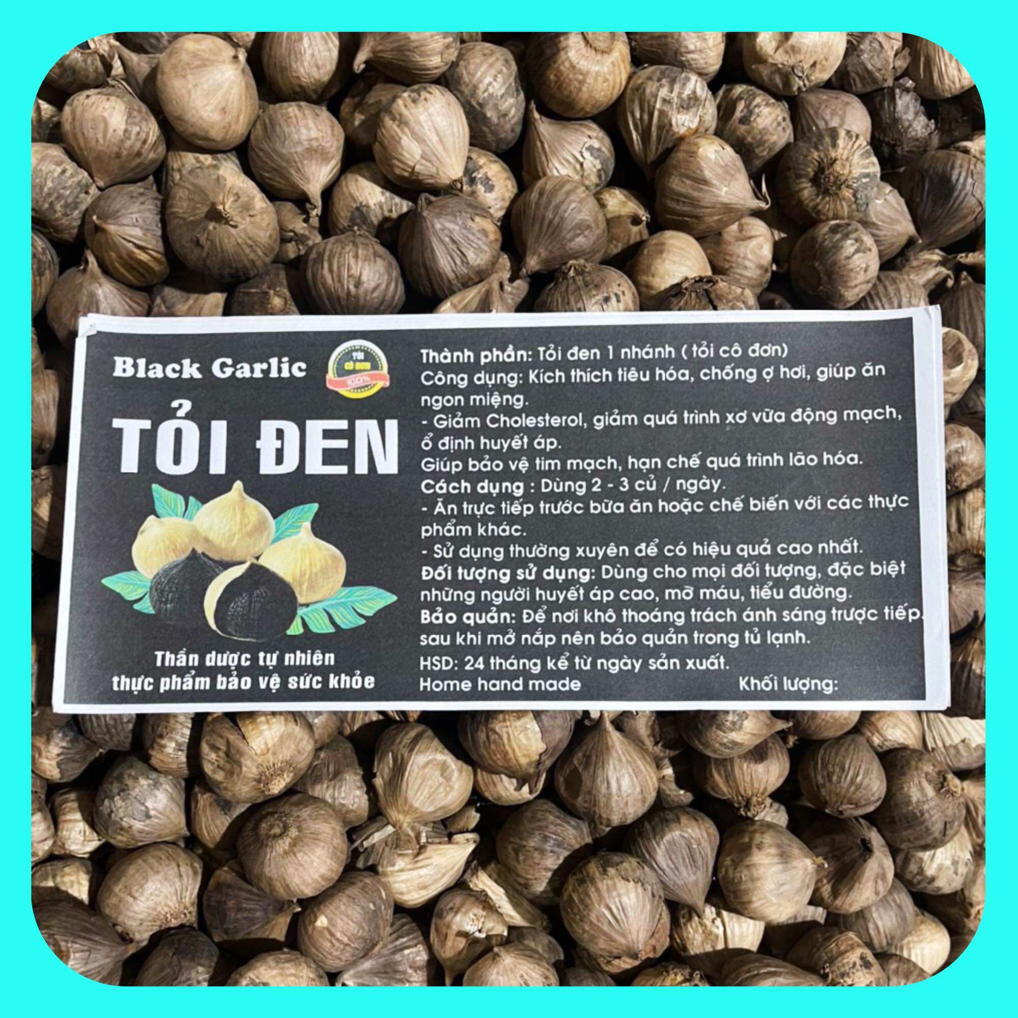 Tỏi đen cô đơn Việt Nam loại 1-vị ngọt,không hăng,dẻo,lên men tự nhiên 60 ngày theo công nghệ Nhật B