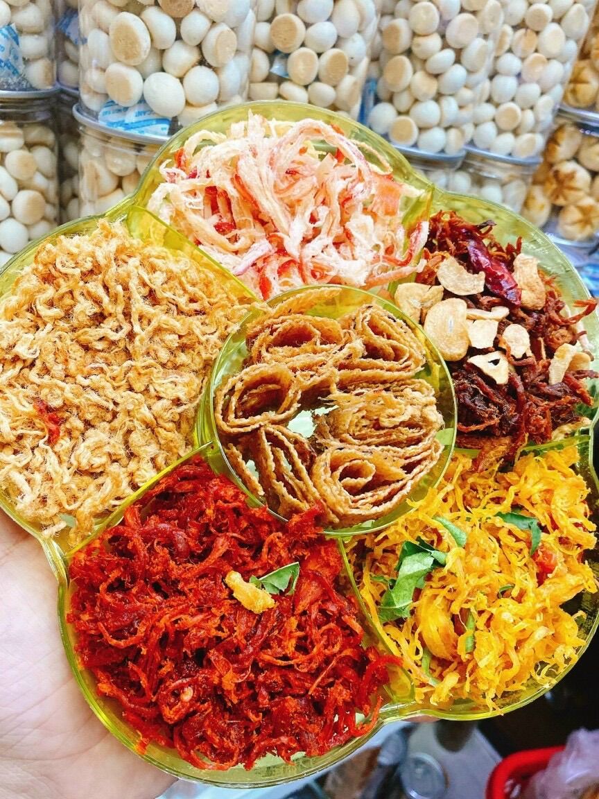 Set khô lục vị thơm nhon - quà tết - 550g