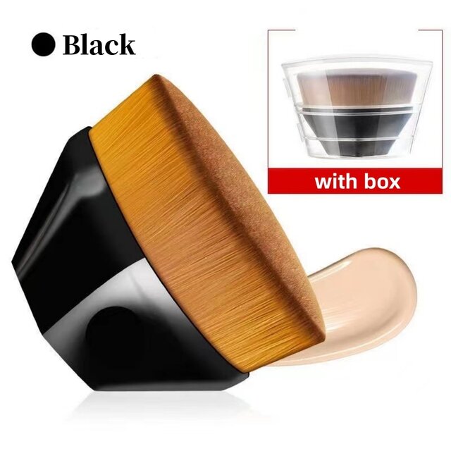 Chuyên nghiệp tổng hợp cọ trang điểm cho phấn nền lông mềm mặt phấn má hồng dụng cụ đựng mỹ phẩm tay cầm bằng nhựa