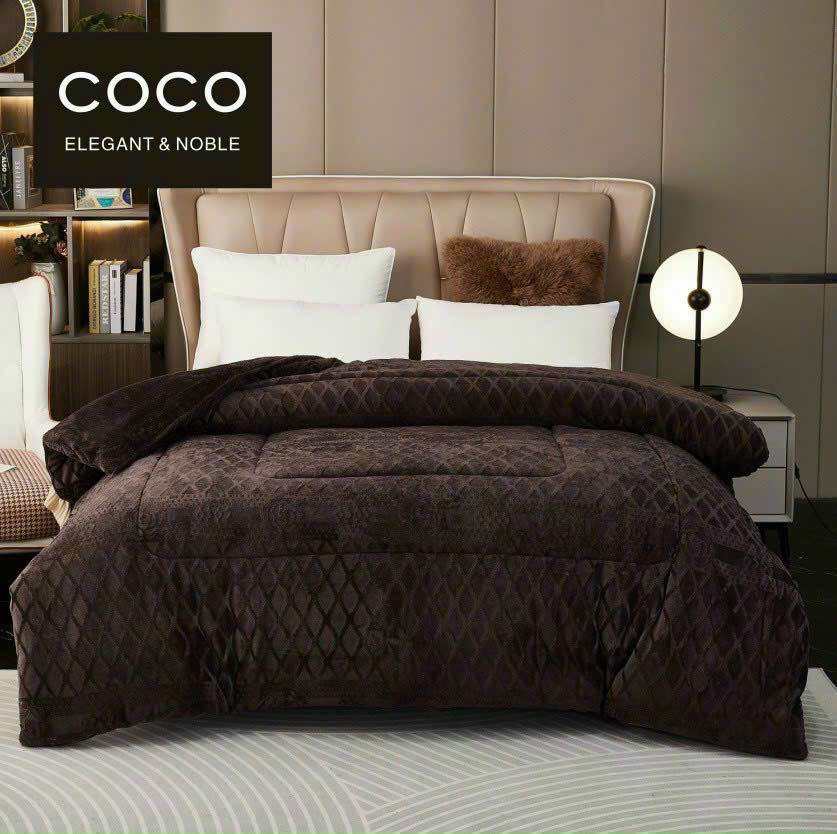 Chăn Nỉ Lông Thỏ COCO-Chính Hãng- Mền COCO Dày Mịn, Siêu Ấm,Kích Thước 2mx2m3-BearBedding