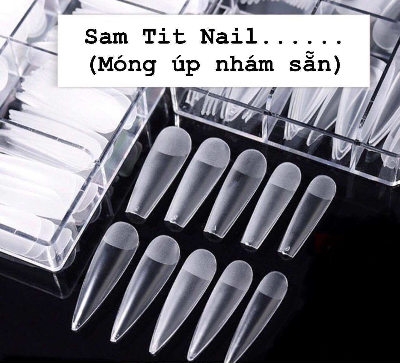 Móng úp HSM (loại 1 form đẹp) nhám sẵn form vuông, form thang, form nhọn, form ovan, form tròn (hộp 500 móng)