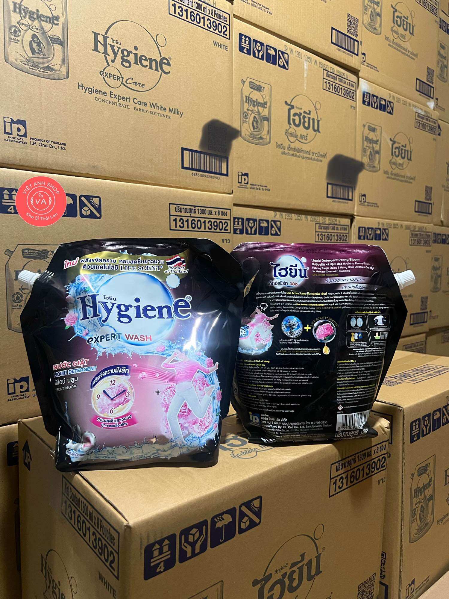 NƯỚC GIẶT HYGIENE ĐẬM ĐẶC 1800ml/TÚI