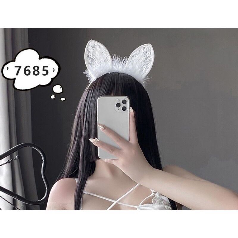 Cài tóc tai mèo tai thỏ dễ thương