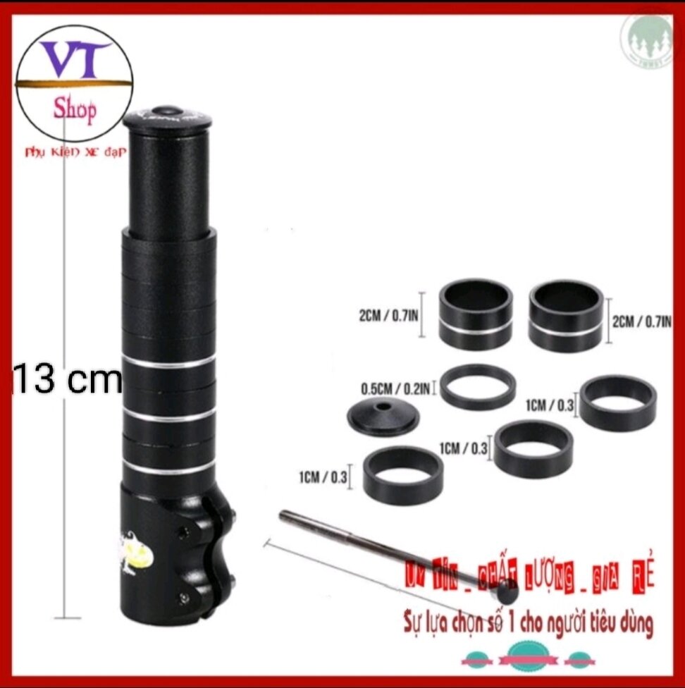 Bộ ghi đông tăng chiều cao xe đạp thể thao ống nối chiều cao xe đạp