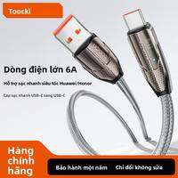 Toocki | Dây sạc nhanh Toocki 100W 6A Type-C Dây truyền dữ liệu USB 3.1 3.0 Dây sạc xe hơi 2m Sạc siêu nhanh 240W Dây sạc cho điện thoại di động Android Xiaomi Huawei Honor