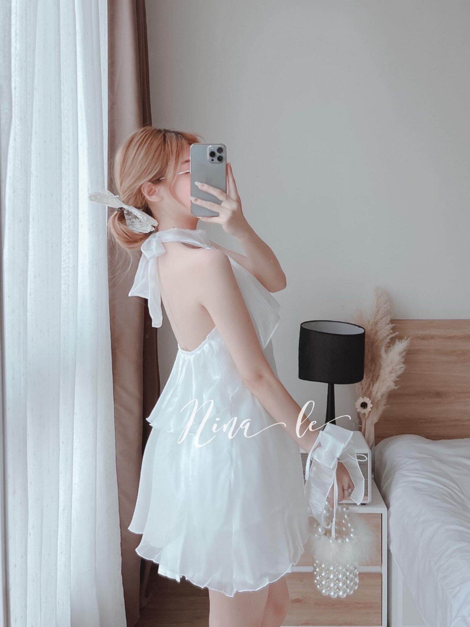 Sét Bộ Áo Cổ Yếm Kèm Quần Short