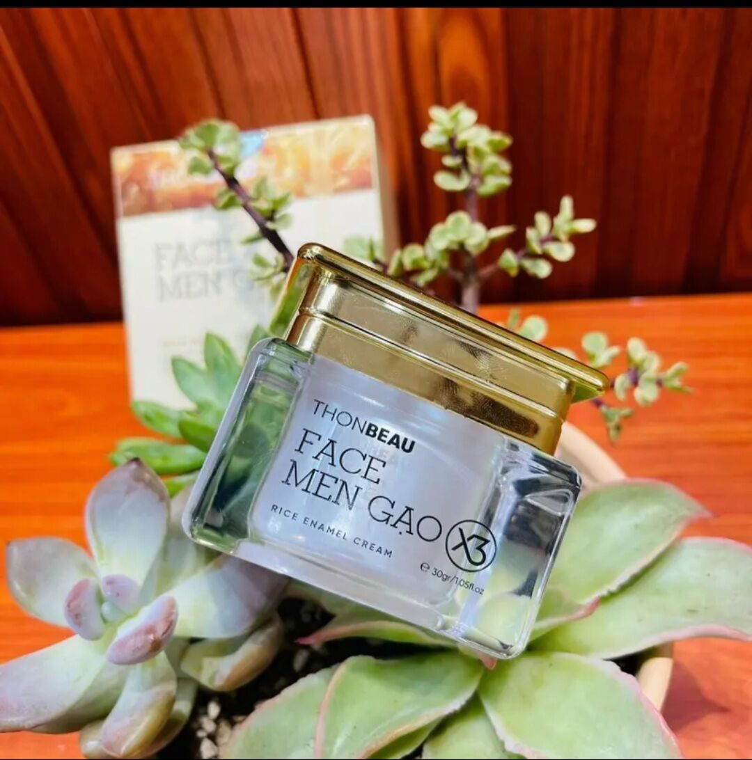 Kem Men Face Gạo X3  hũ 30gr [ Chất Kem Lotion ] ( tặng 1 sữa rửa mặt gạo 40ml )