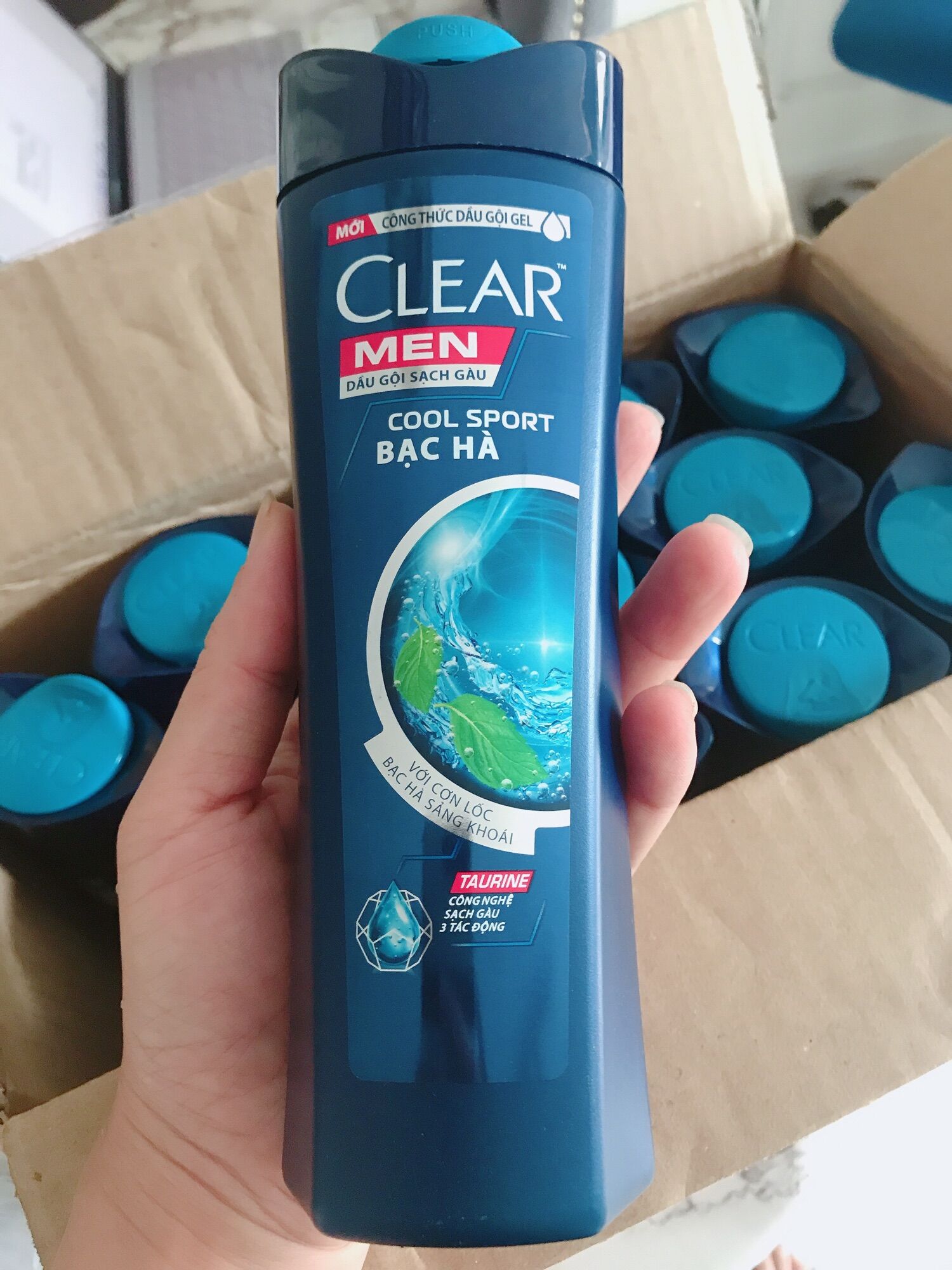 Dầu gội Clear men bạc hà 370g