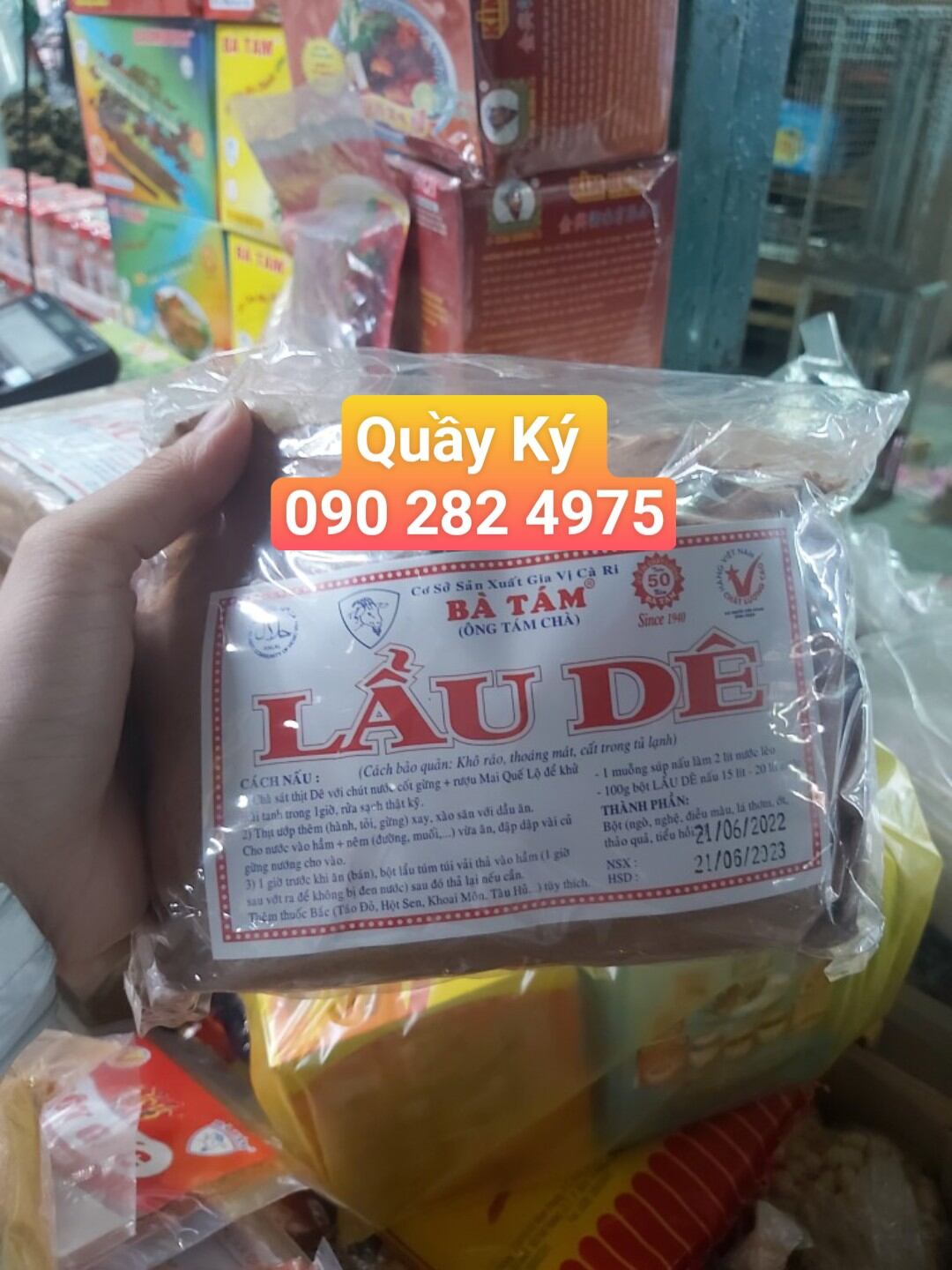 Gia vị lẩu dê bà tám 500gr