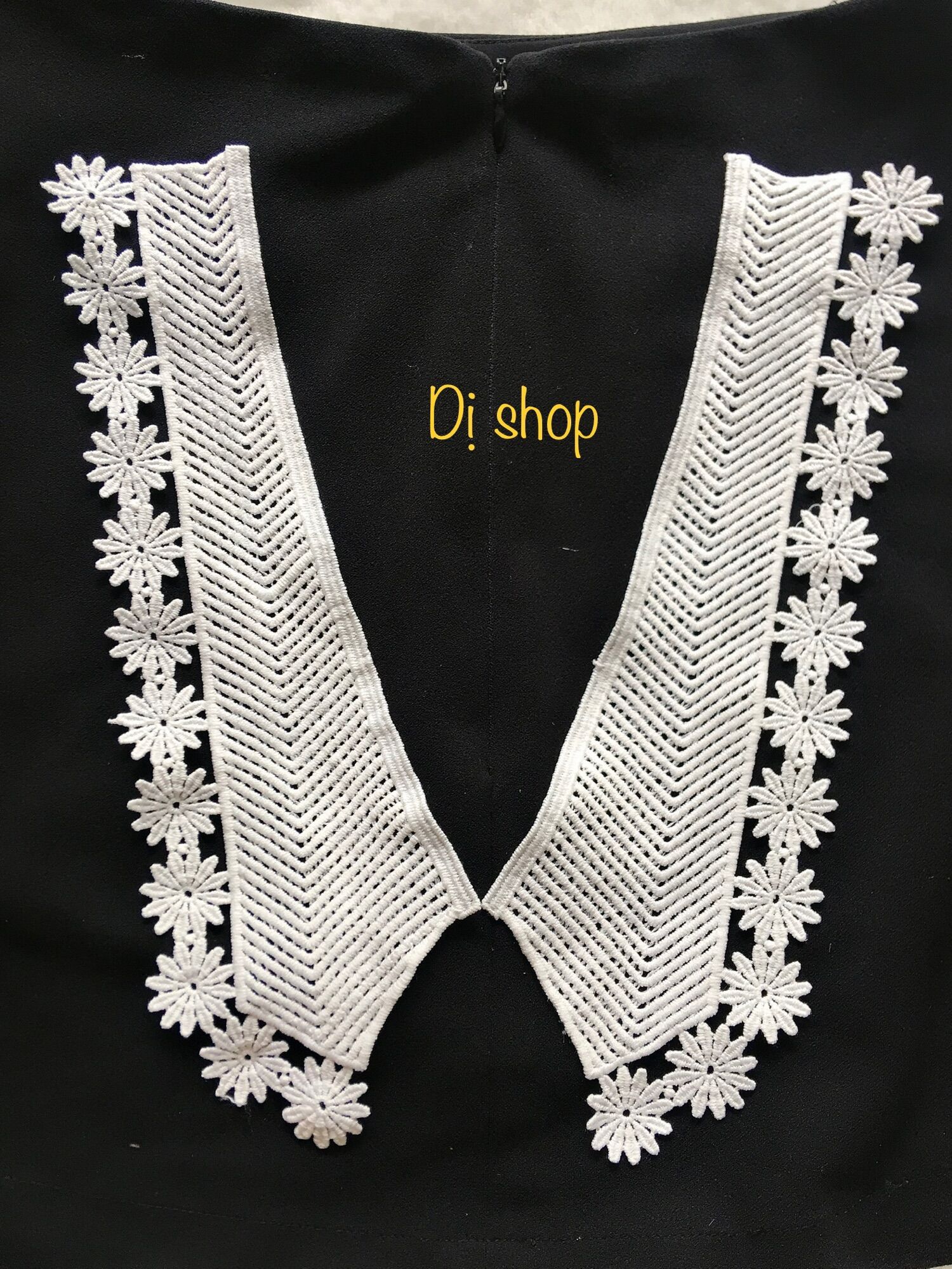 CỔ COTTON VIỀN HOA CHẤT DÀY DẶN ( 2 lá 2 bên)