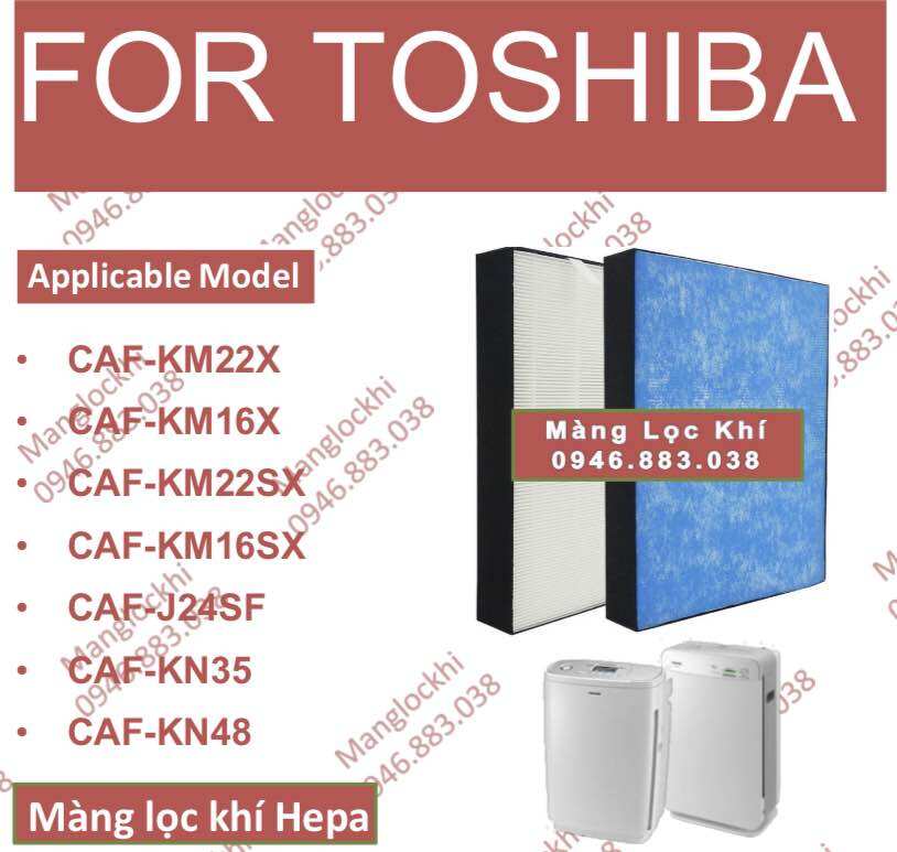 Màng lọc khí hepa máy lọc không khí toshiba caf-km22x,caf-km16x