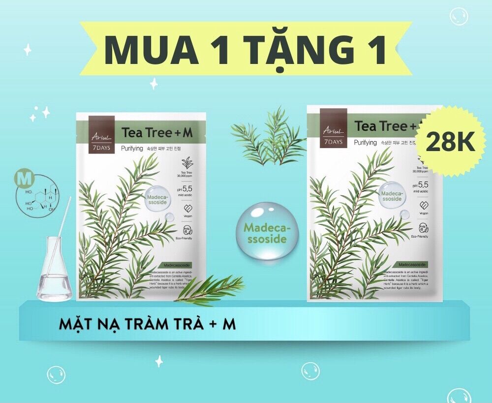 Mặt nạ ariul 7 days mask - tràm trà