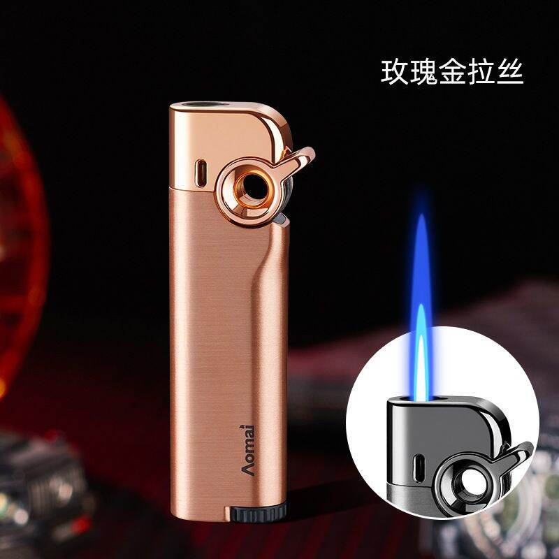 Bật Lửa Hộp Quẹt Khò Tia Xanh Aomai AM-7210 Kim Loại  Chống Gió Cực Tốt