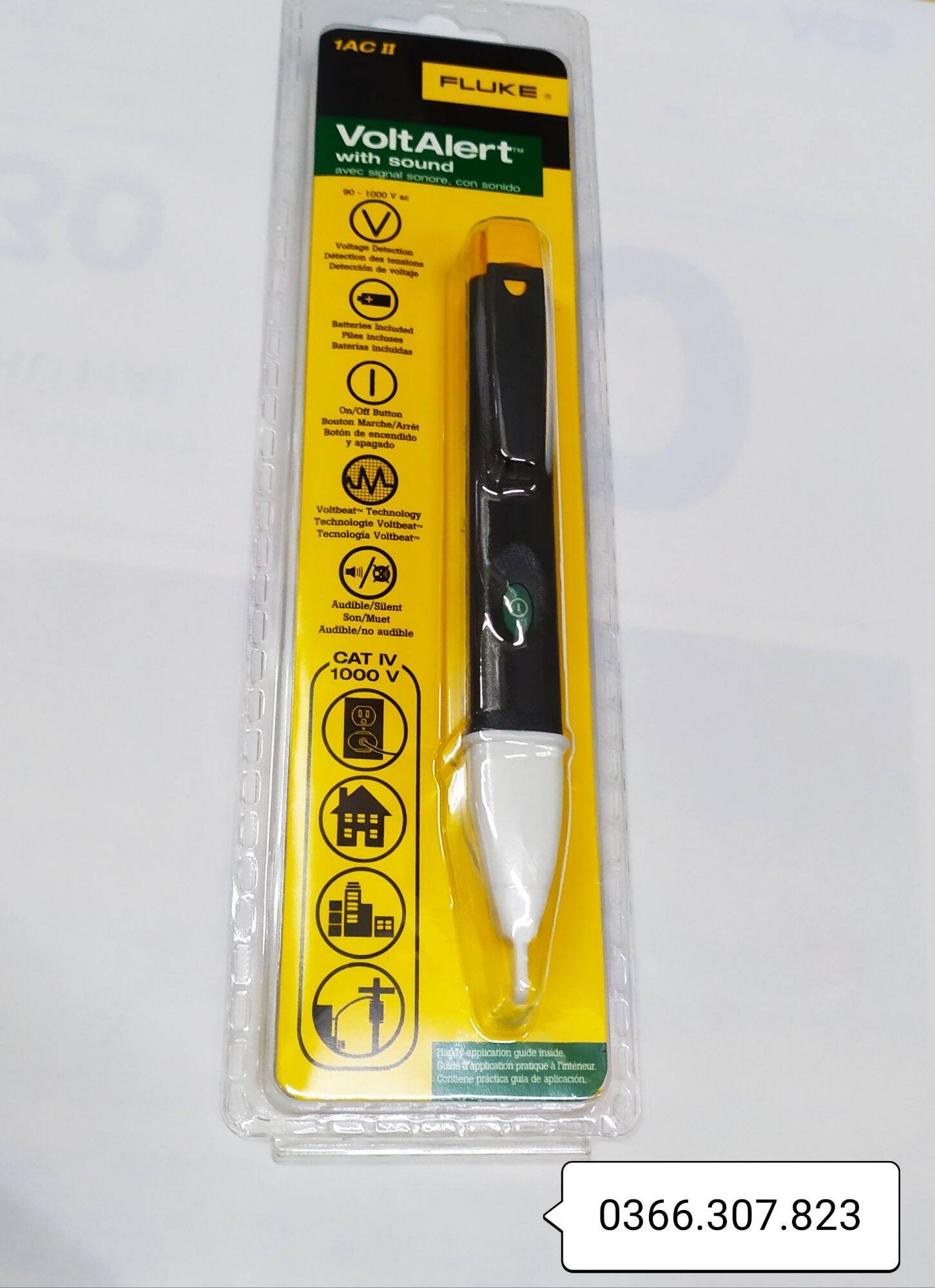 [HCM]Bút thử điện không tiếp xúc Fluke 1AC-II (90 V AC to 1000 V AC)