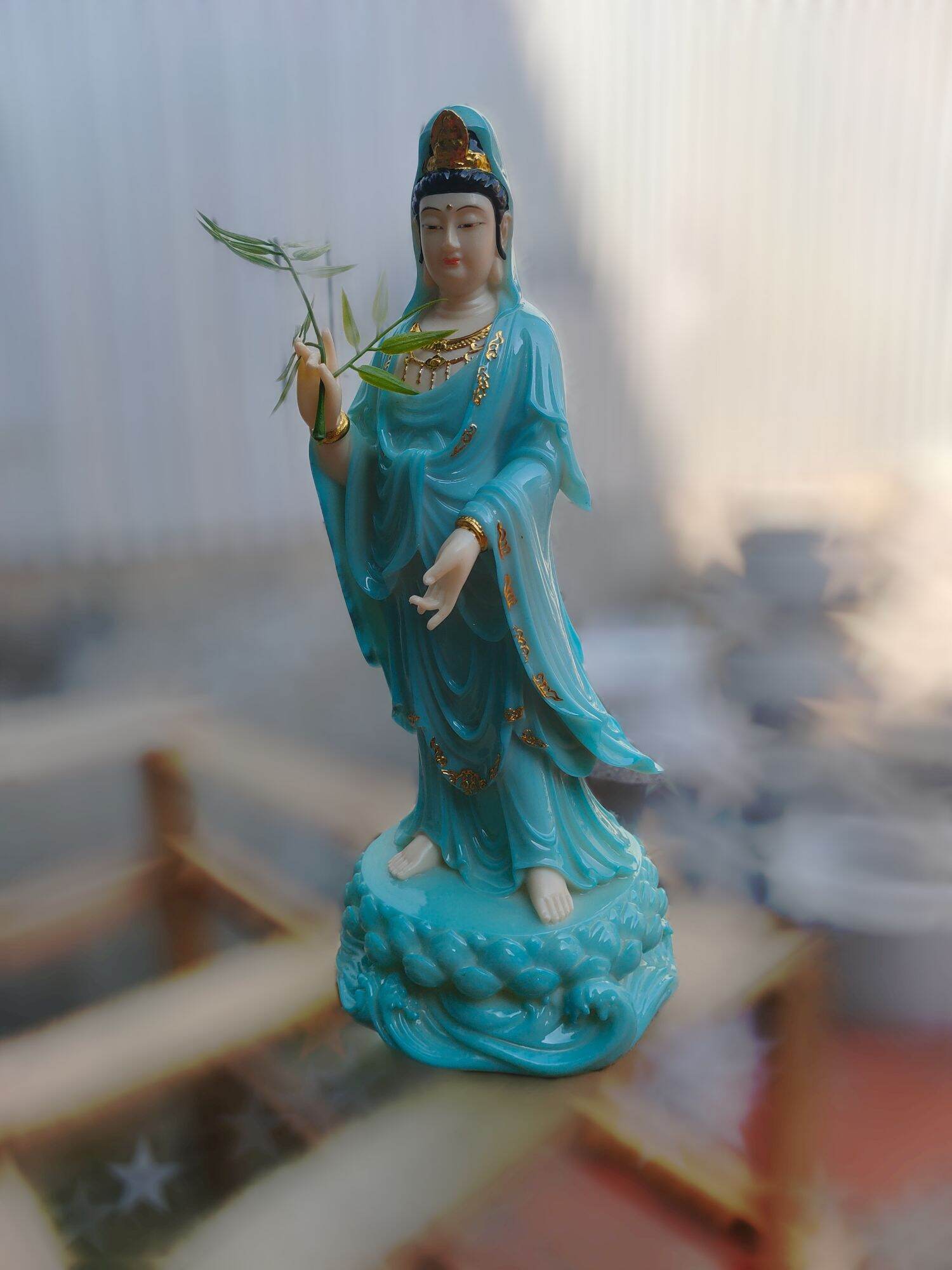 Tượng  Quan Âm Nam Hải cao 40cm