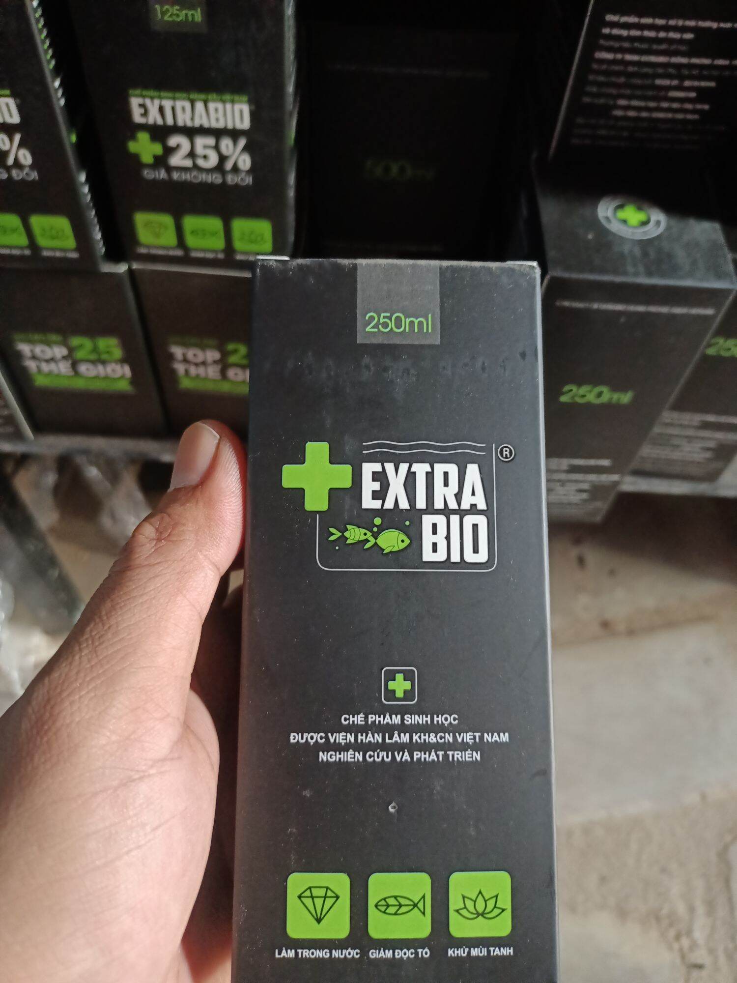 EXTRABIO , VI SINH EXTRABIO LÀM TRONG NƯỚC ( CHAI 250 ML )
