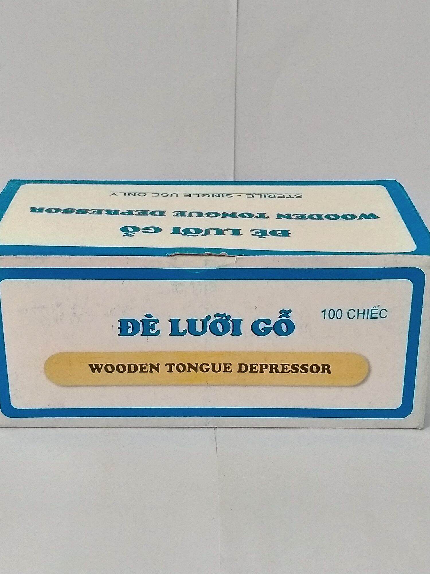 QUE ĐÈ LƯỠI GỖ HỘP 100 CHIẾC