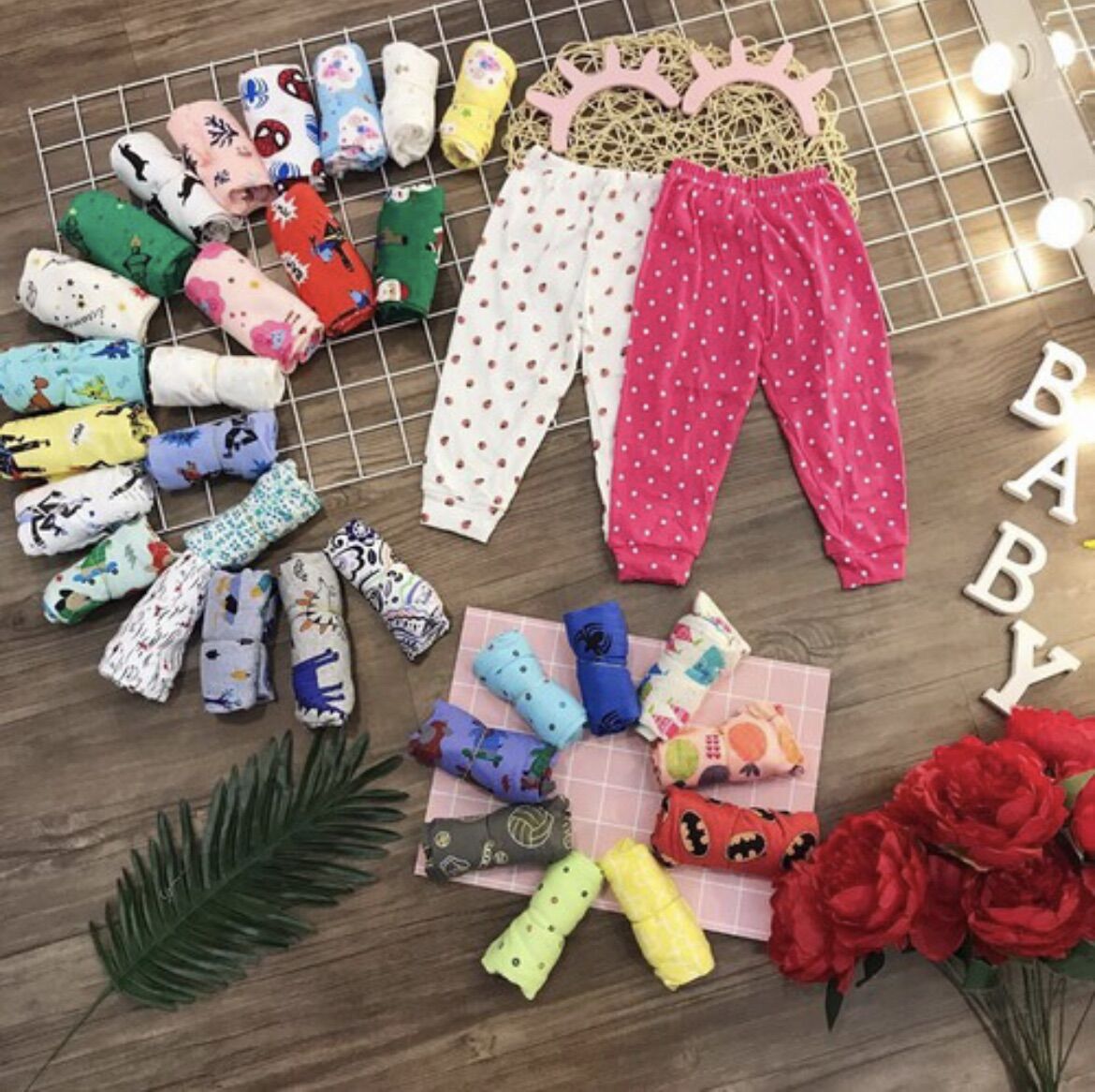 Quần bozip dài cho bé trai, bé gái 6-15kg