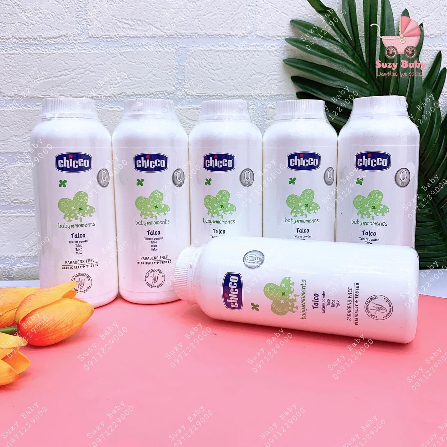 Phấn rôm tinh bột gạo chicco 150g