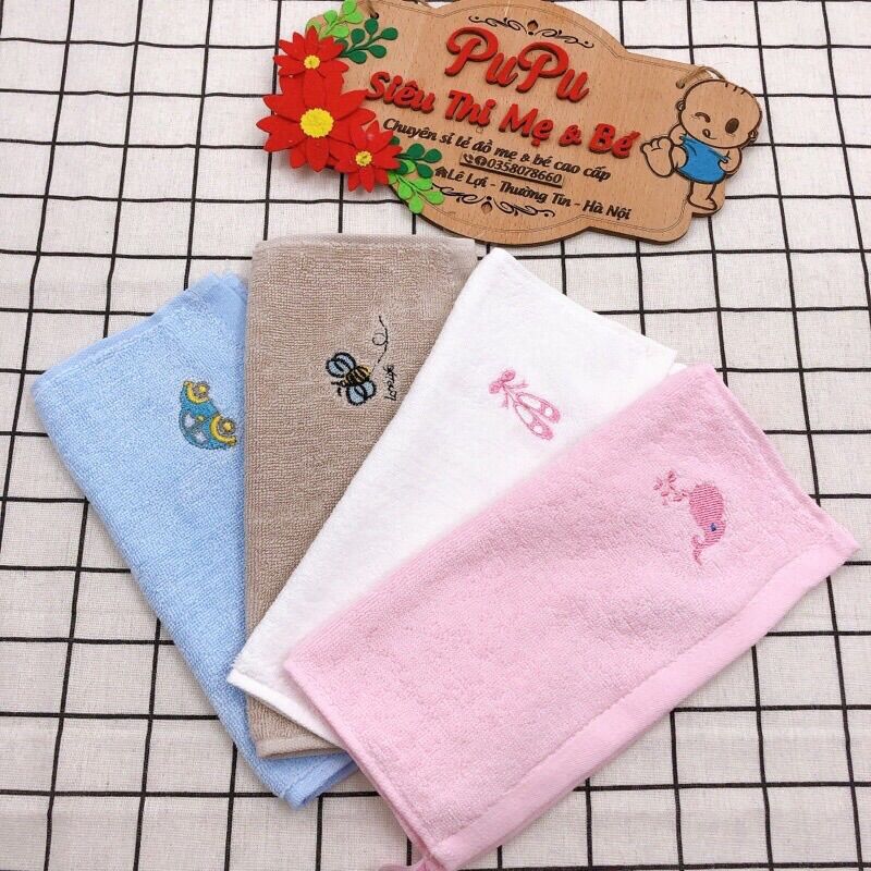 Khăn Rửa Mặt Sợi Tre Cao Cấp Cho Bé