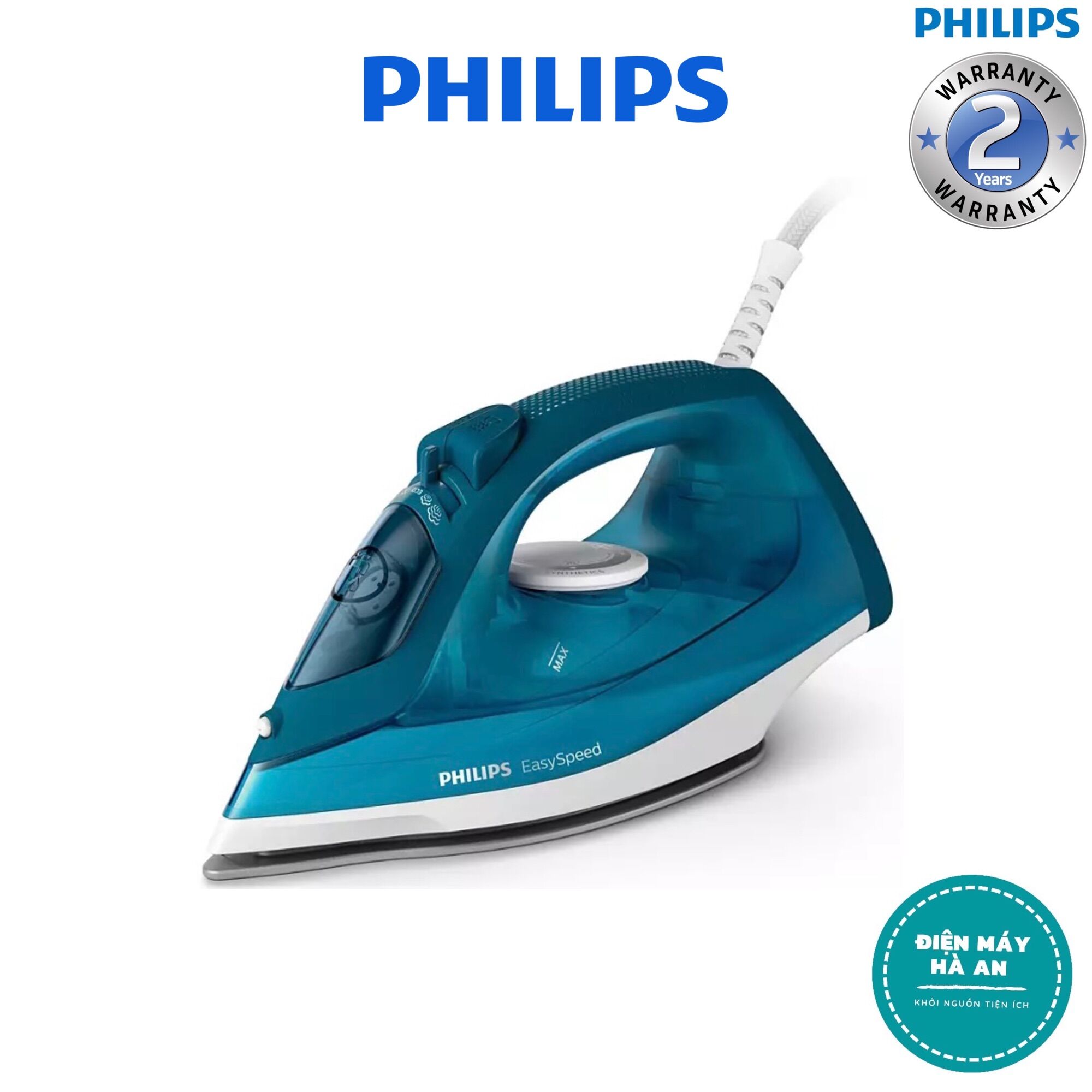 Bàn ủi hơi nước philips gc1756/20 - hàng chính hãng - bảo hành 24 tháng