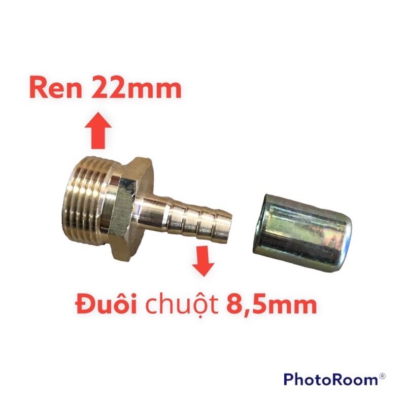 Đầu ép cos máy rửa xe chuyển đổi 22mm