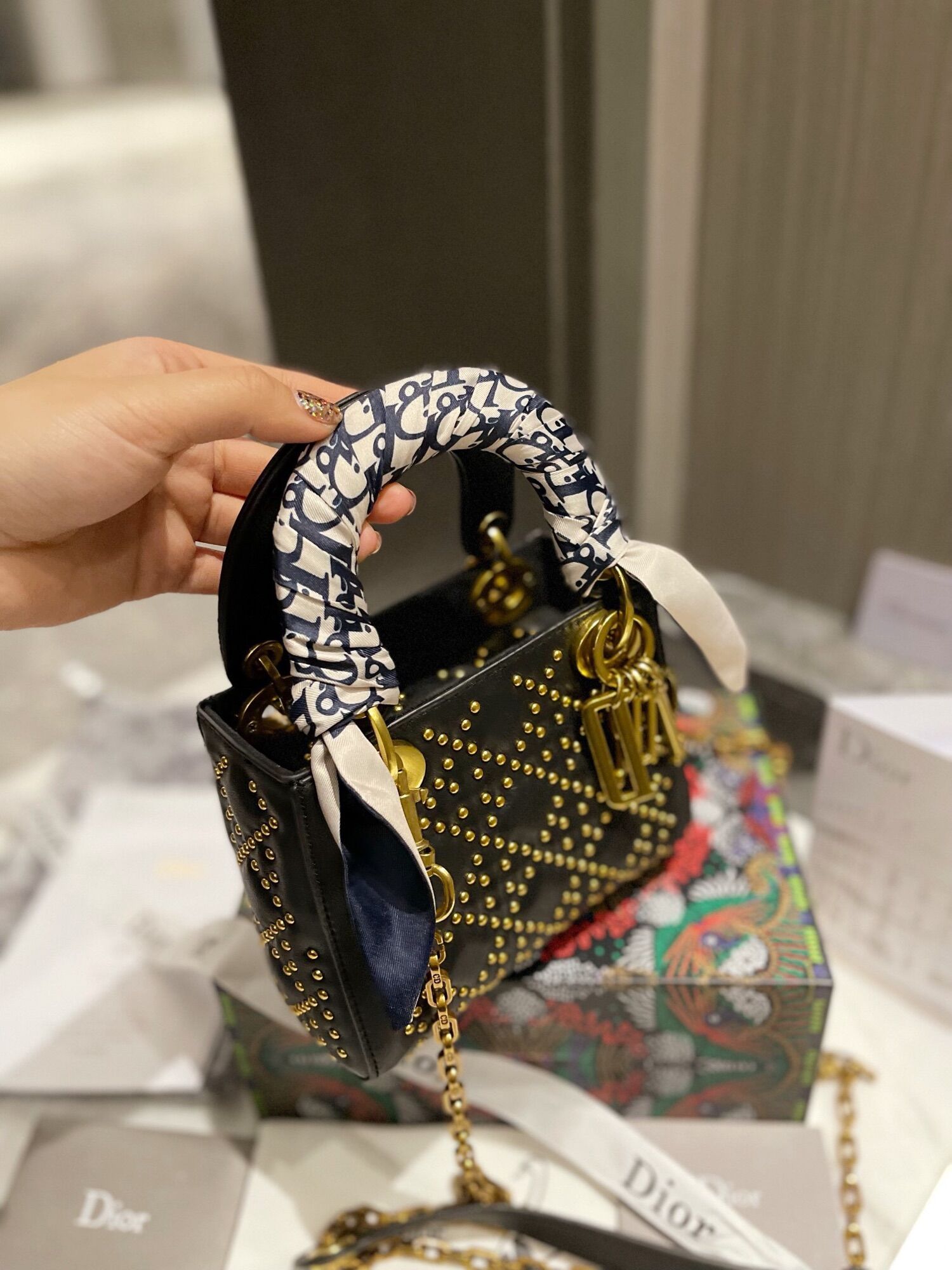 TÚI XÁCH DI O LADY ĐINH TÁN SUPER FULL BOX