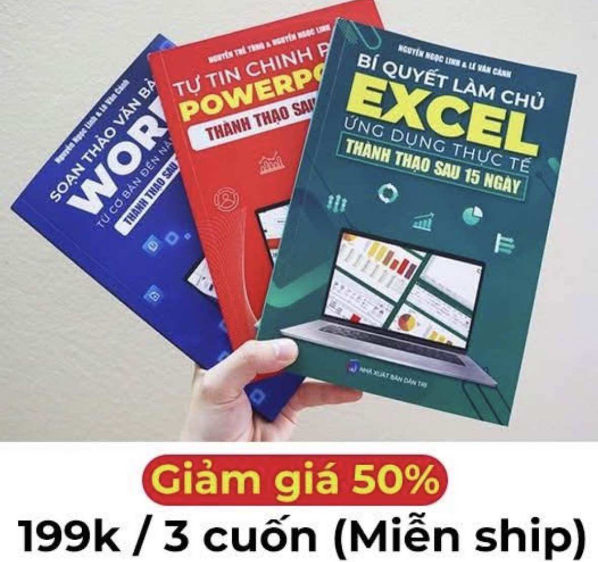 Sách - Combo 3 cuốn Bí quyết học Execl - Word - PowerPonit