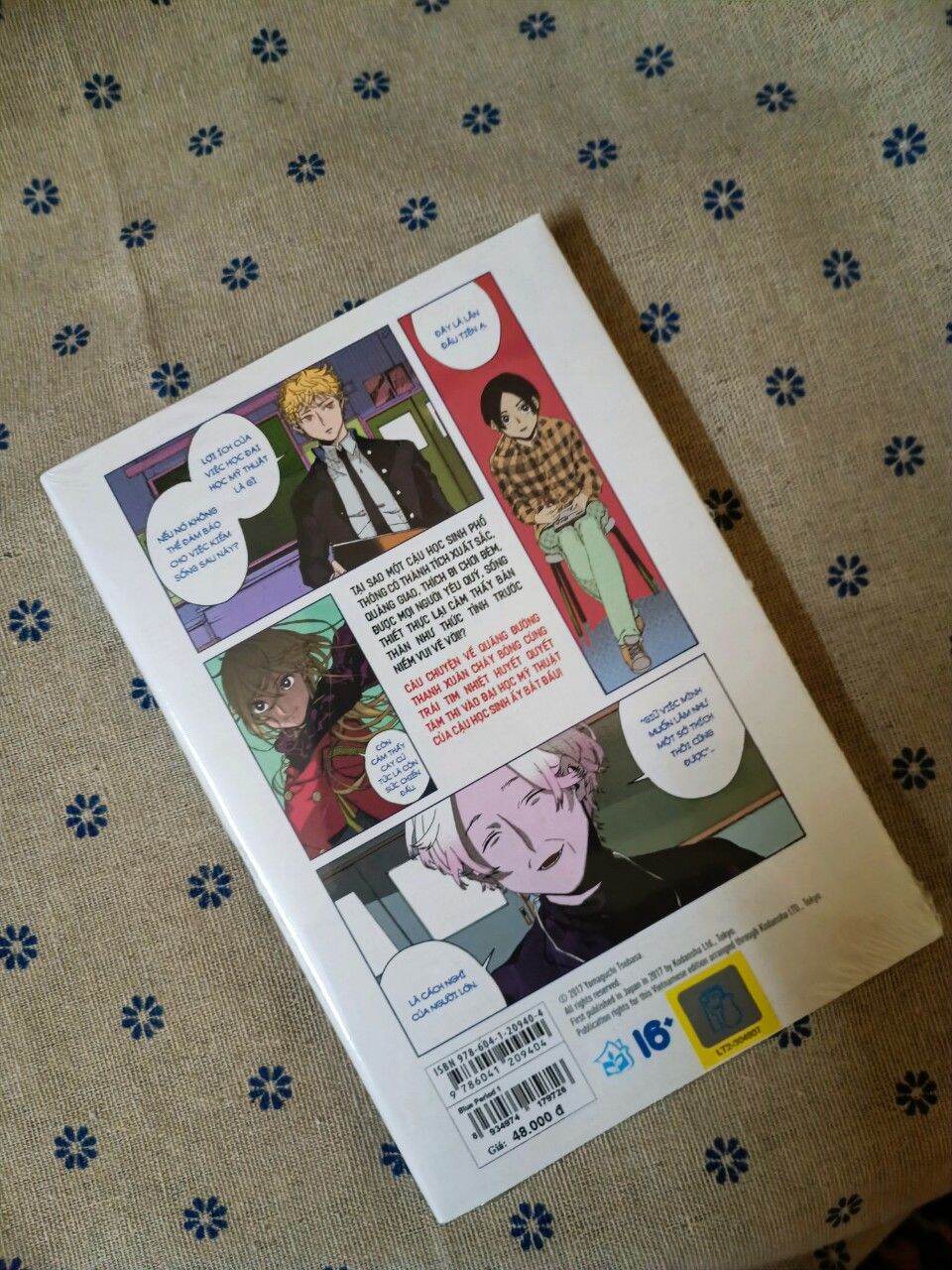 BLUE PERIOD, bản in đầu. Newseal (Kèm 1 bookmark + 1card PVC)