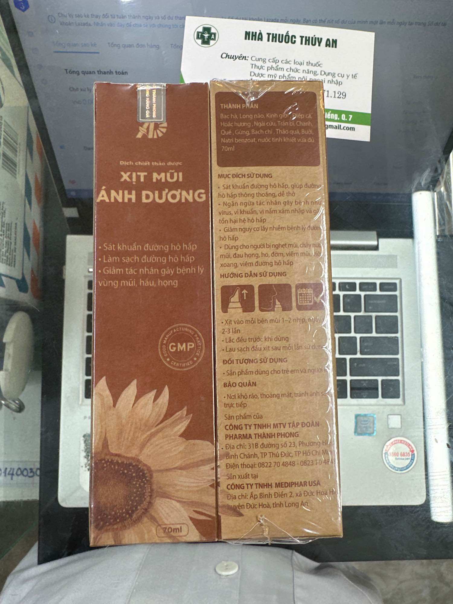 Xịt mũi thảo dược ánh dương