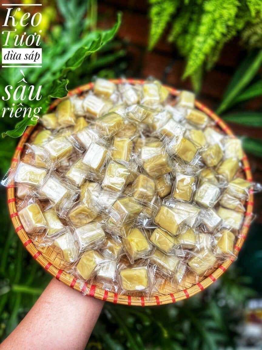 Kẹo dừa sáp sầu riêng tươi 500g