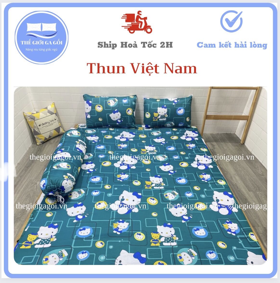 [HCM] [Link 3_Hoạt hình] Ga lẻ thun lạnh Việt Nam Cao cấp( Đủ kích thước - Không áo gối )