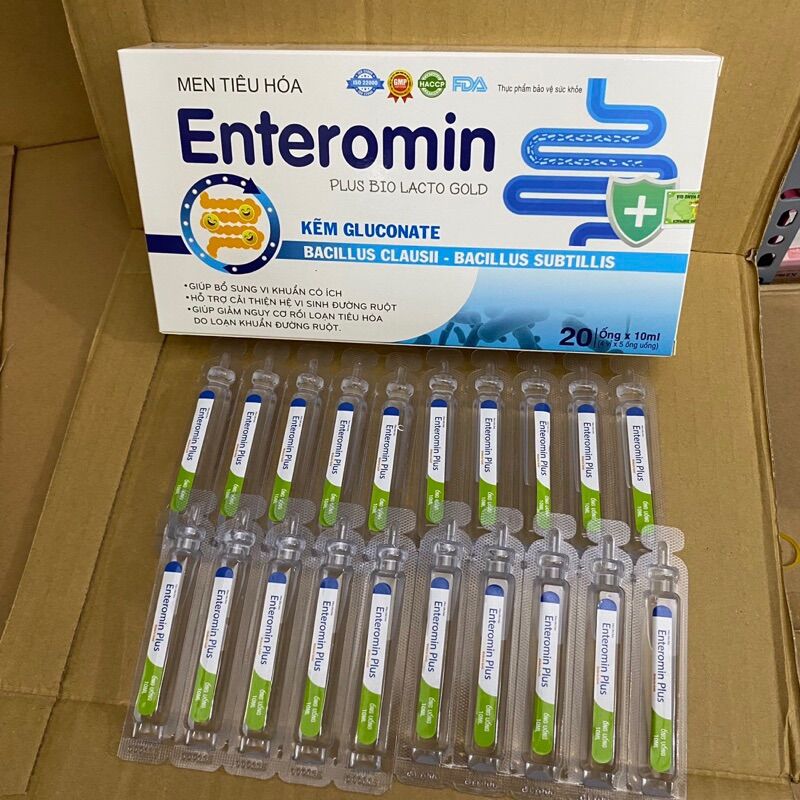 Men vi sinh + kẽm - men tiêu hóa enteromin plus biolacto gold - men vi sinh enterogermina - men ống cho bé enteropromina