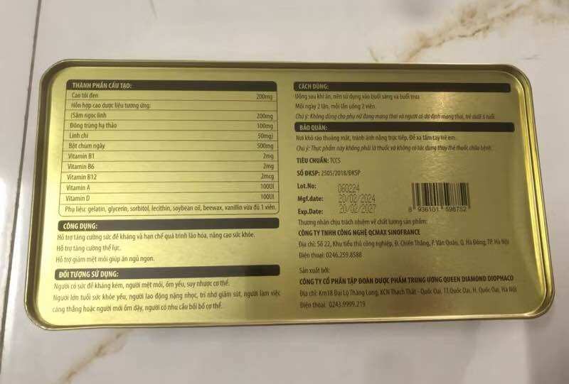 Viên Tỏi Đen Sâm Ngọc Linh Hỗ Trợ Cải Thiện Sức Khỏe & Sức Đề Kháng( Hộp 60 viên )