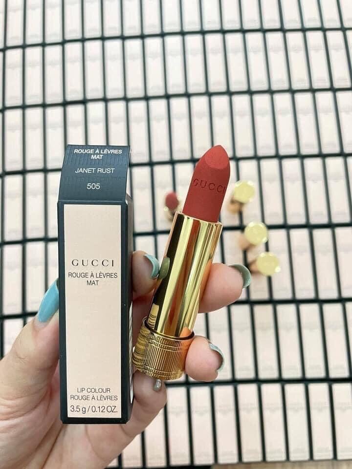 [Hcm]Son Lì Gucci Matte Màu 505 (Chính Hãng)