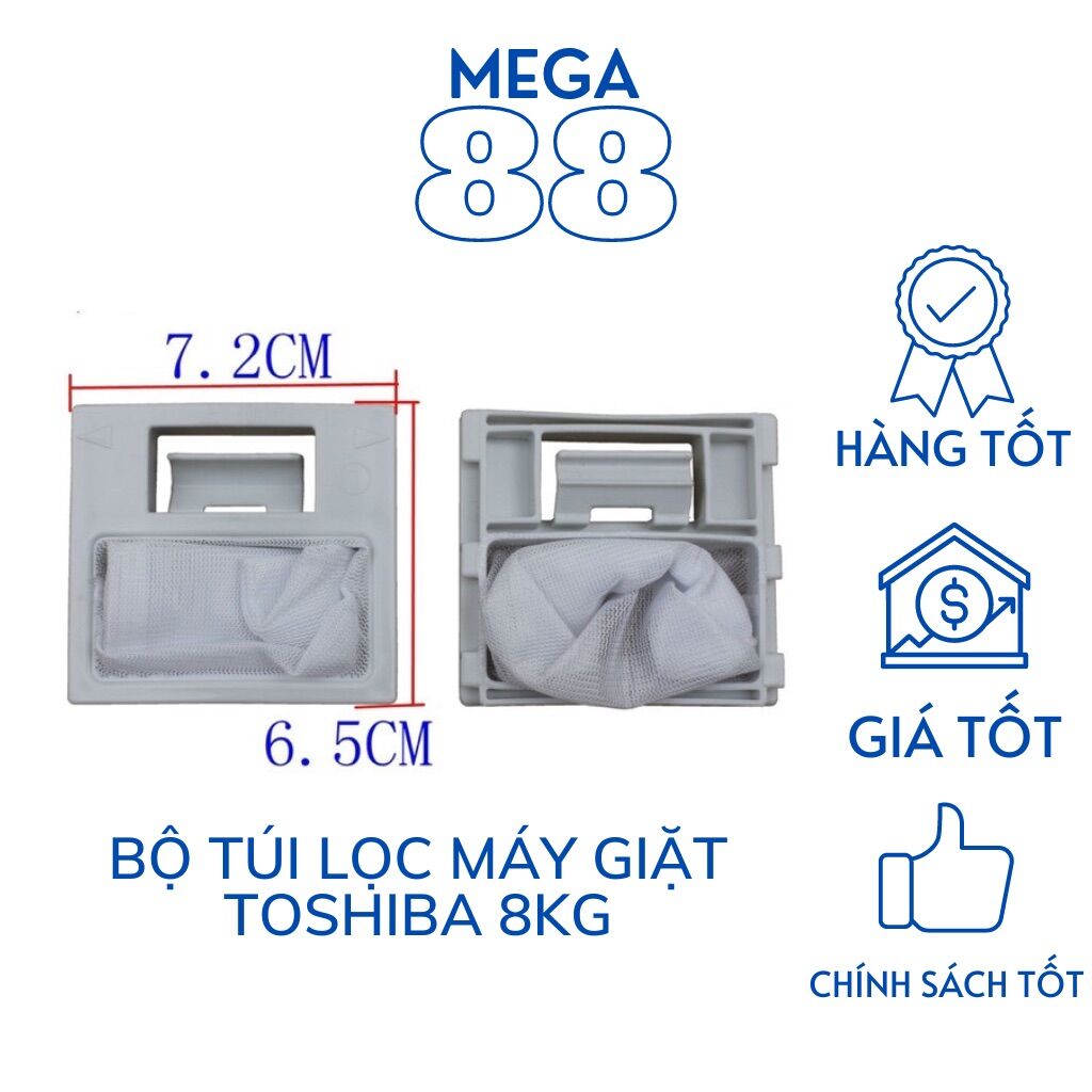Túi lọc máy giặt Toshiba 8kg - lưới lọc rác máy giặt Toshhiba 8kg
