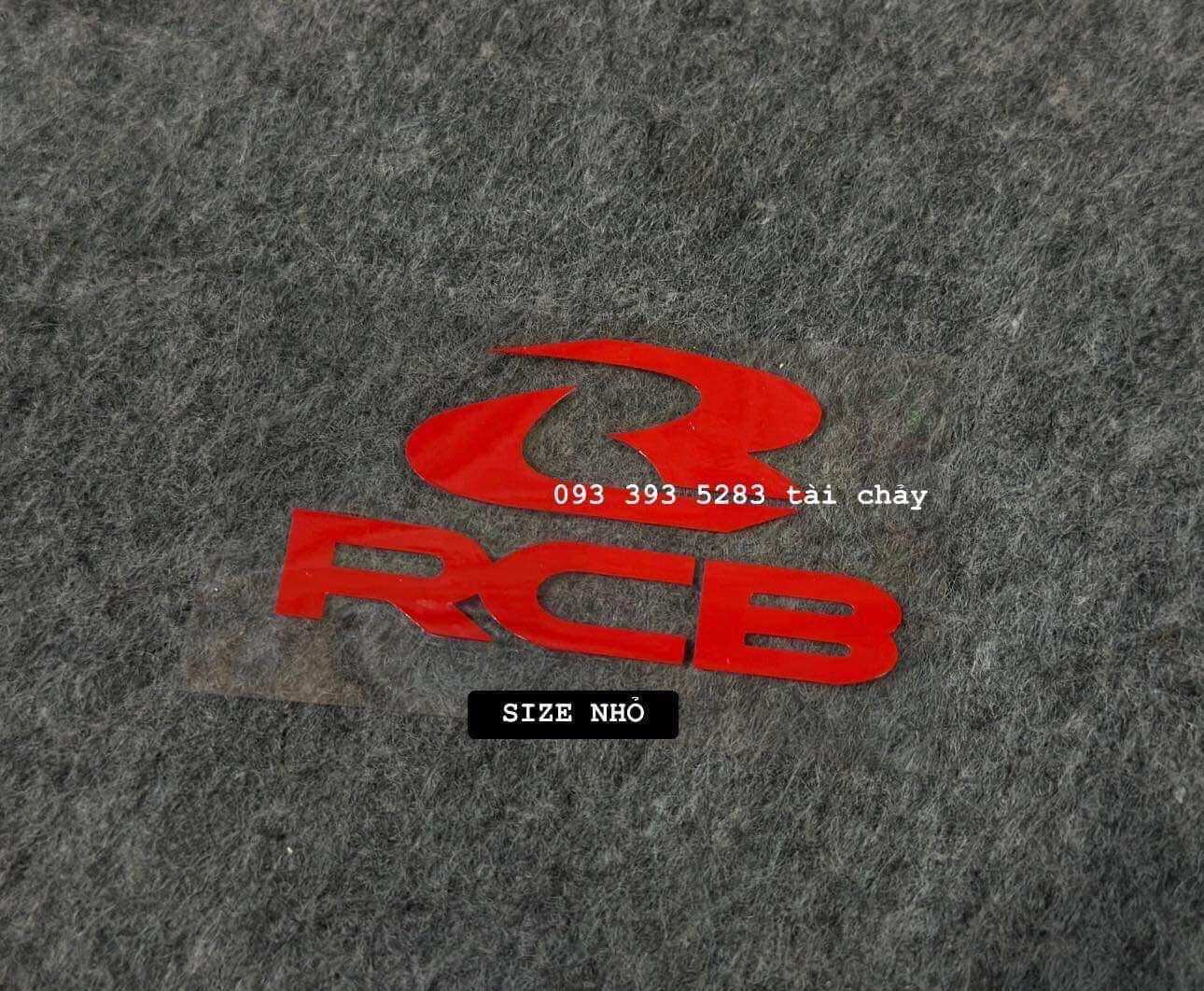 Tem rcb không phản quang trong suốt lột dán mọi vi trí