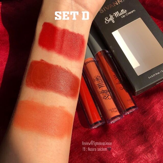 Sét son kem lì 3 cây sivanna soft matte
